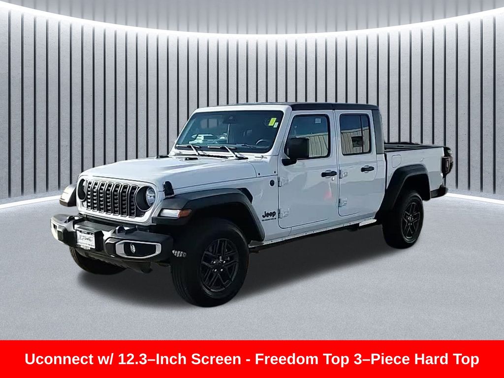 Bright White Clearcoat 2025 Jeep Gladiator Pickup Truck Four-Wheel Drive 8-Speed Automatic
