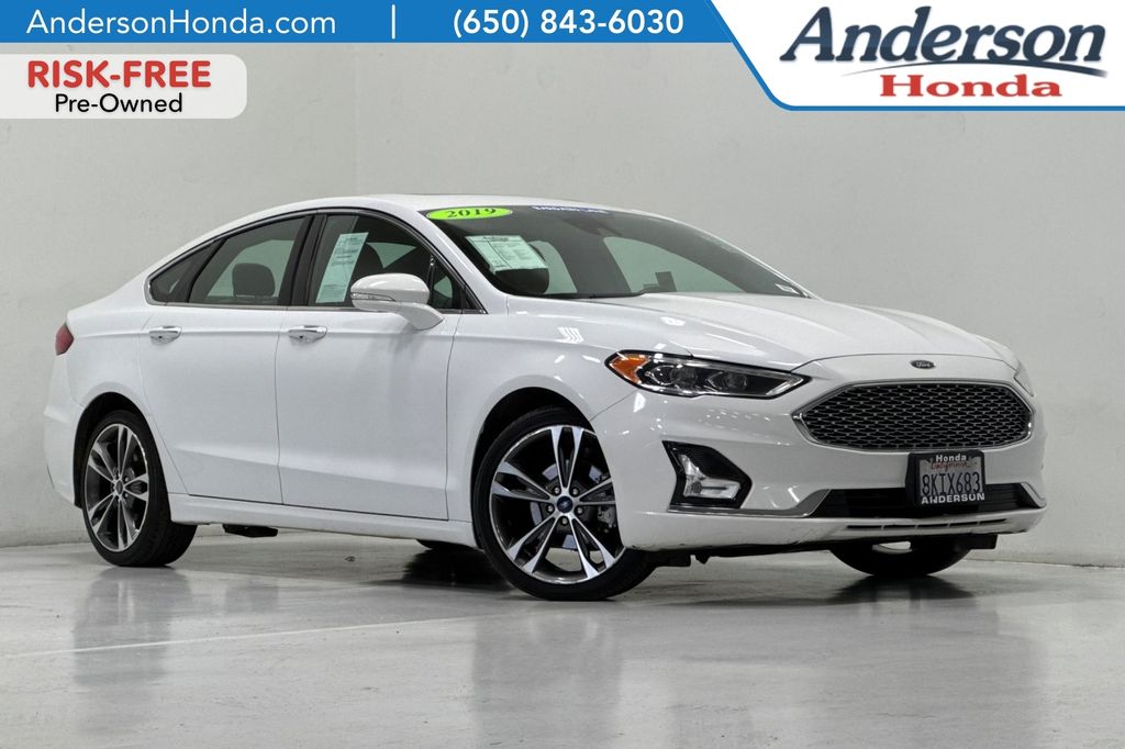 Oxford White 2019 Ford Fusion Sedan All-Wheel Drive 6-Speed Automatic