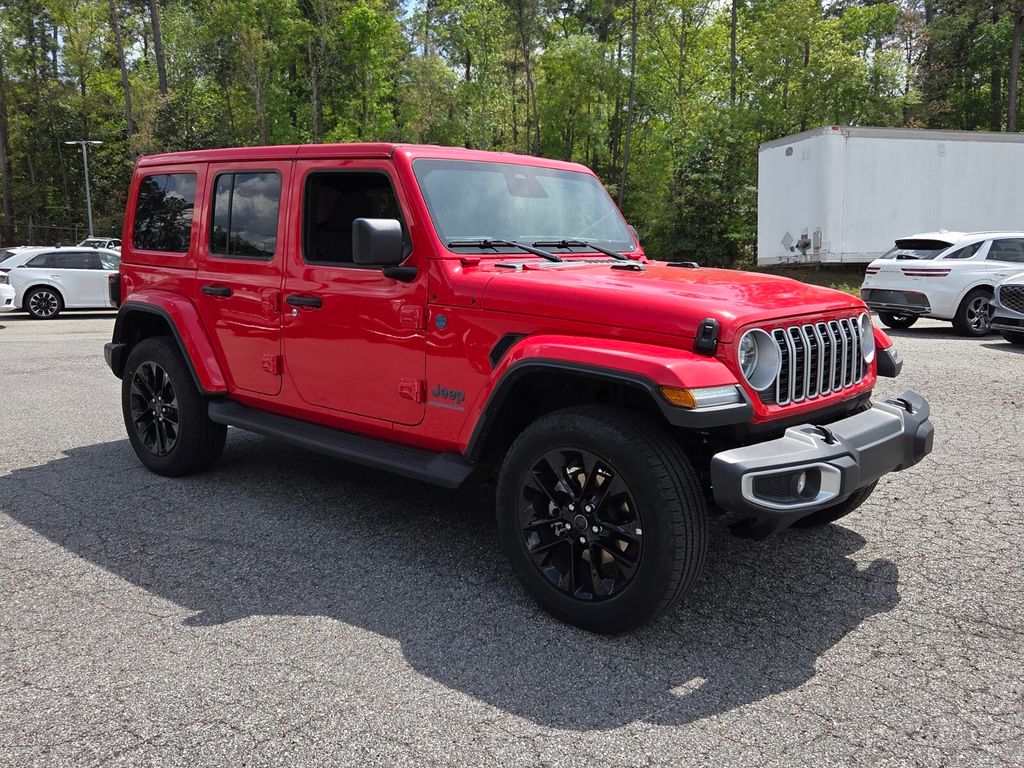 Firecracker Red Clearcoat 2025 Jeep Wrangler 4xe Sahara 4WD SUV / Crossover Four-Wheel Drive 8-Speed Automatic