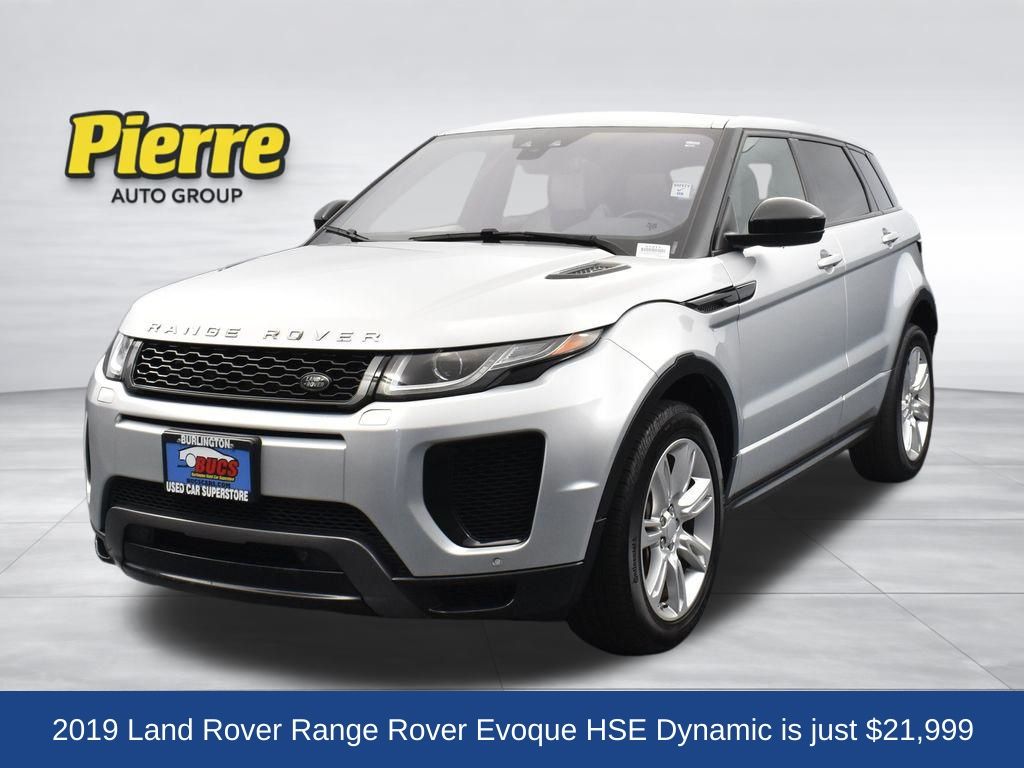 Santorini Black Metallic 2019 Land Rover Range Rover Evoque 286hp HSE Dynamic AWD SUV / Crossover All-Wheel Drive 9-Speed Automatic