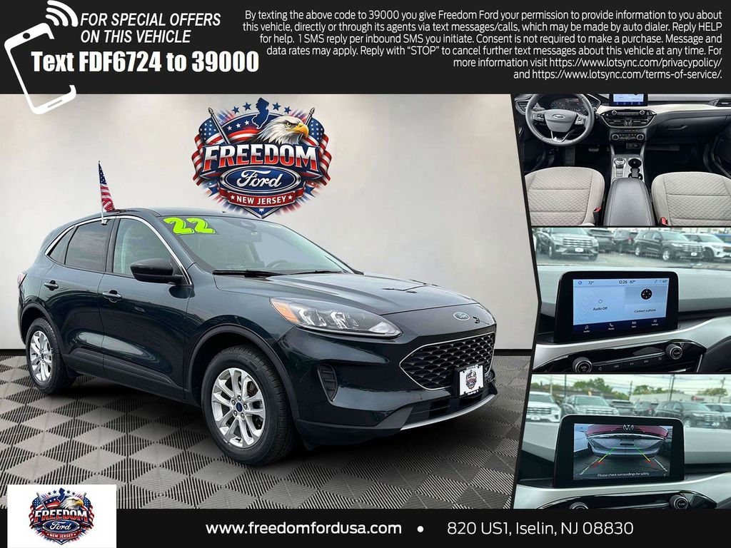 Blue Metallic 2022 Ford Escape SUV / Crossover All-Wheel Drive 8-Speed Automatic