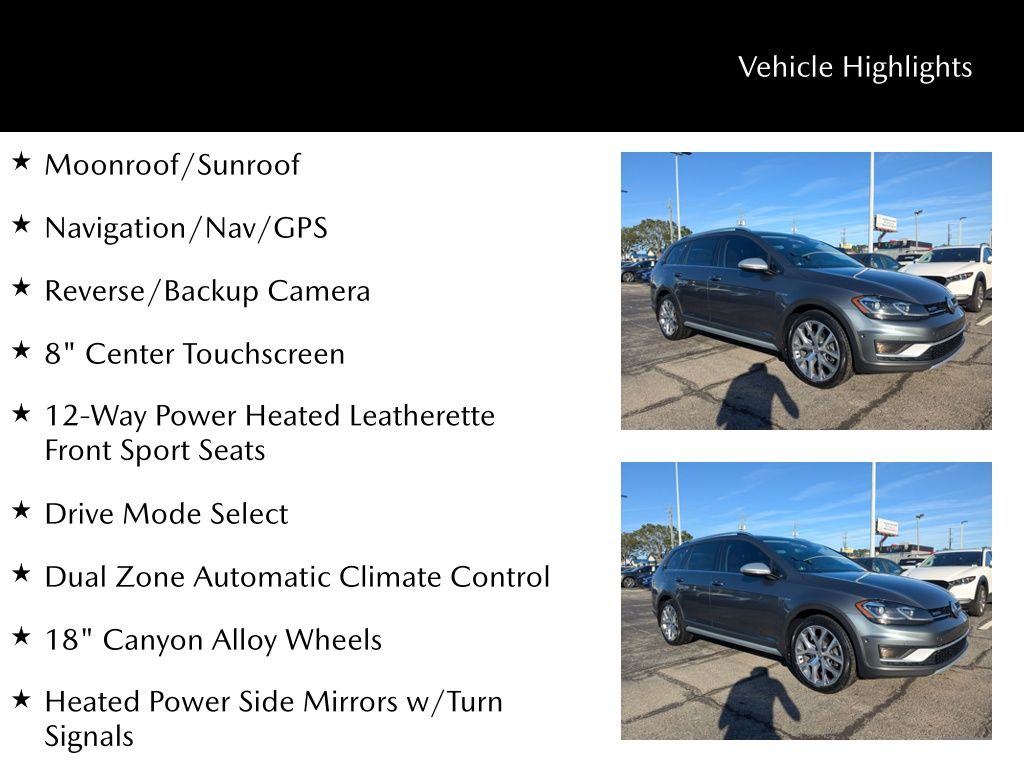 2018 Volkswagen Golf Alltrack TSI S