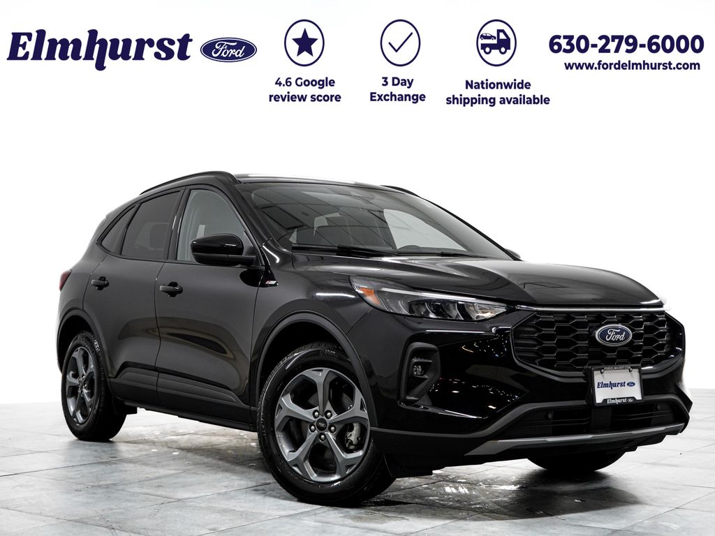 Black Metallic 2025 Ford Escape Hybrid ST-Line Select AWD SUV / Crossover All-Wheel Drive Continuously Variable Transmission