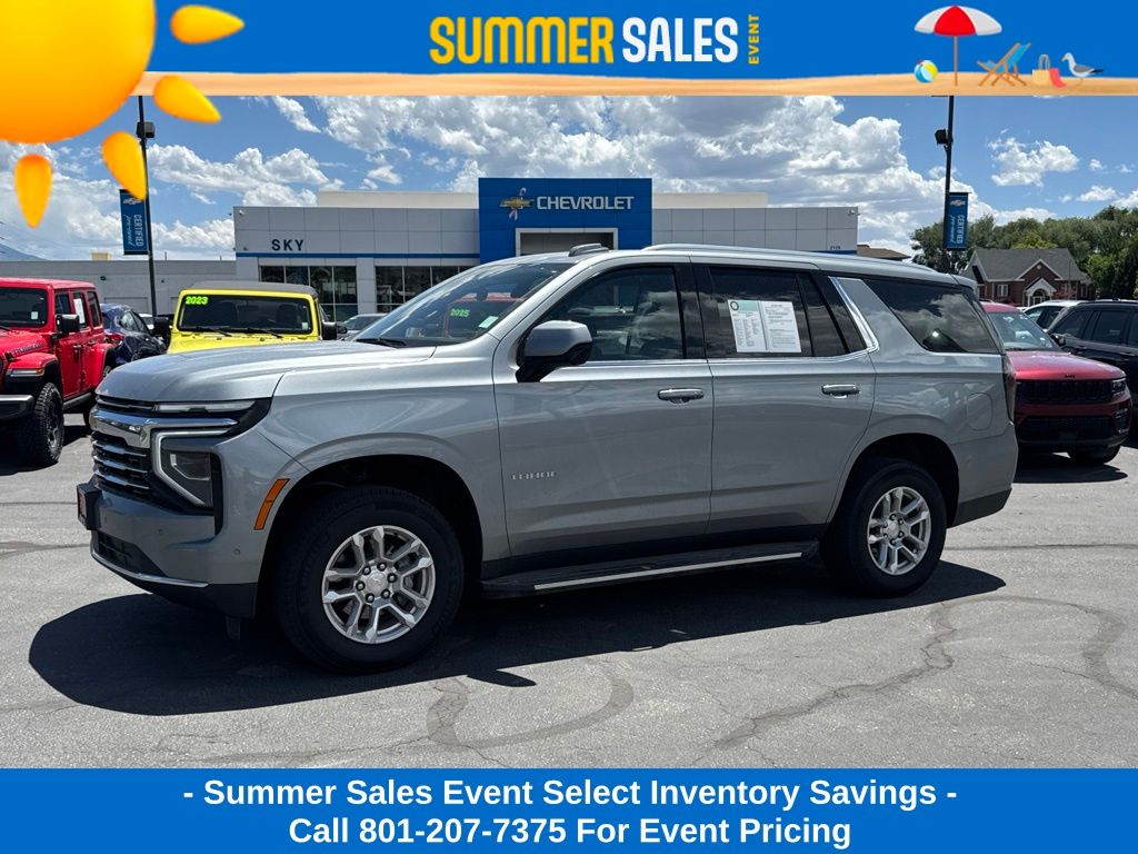 Sterling Gray Metallic 2025 Chevrolet Tahoe SUV / Crossover Four-Wheel Drive 