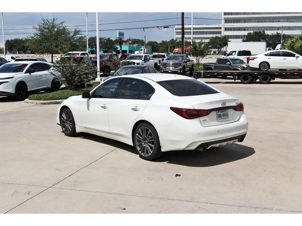 2024 INFINITI Q50 Red Sport 400 White at AutoSavvy Houston Southwest