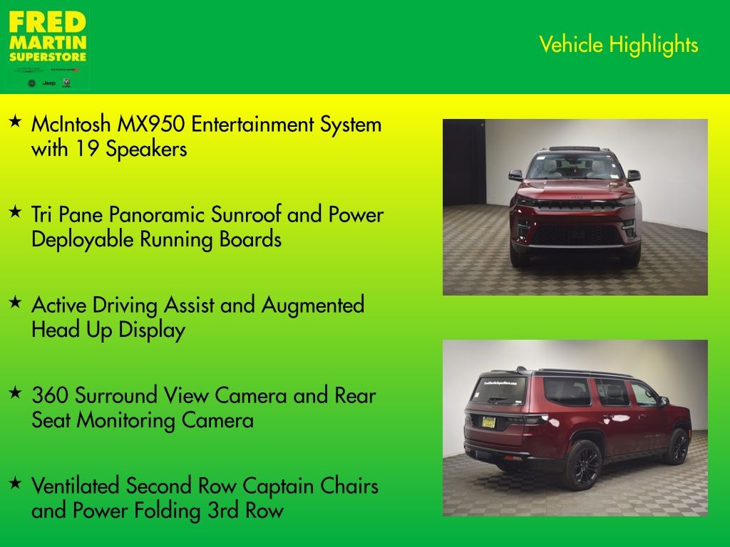 new 2026 Jeep Grand Wagoneer car, priced at $95,550