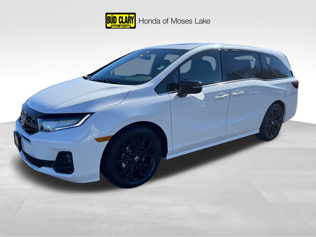 Platinum White Pearl 2026 Honda Odyssey Sport-L FWD Minivan Front-Wheel Drive Automatic