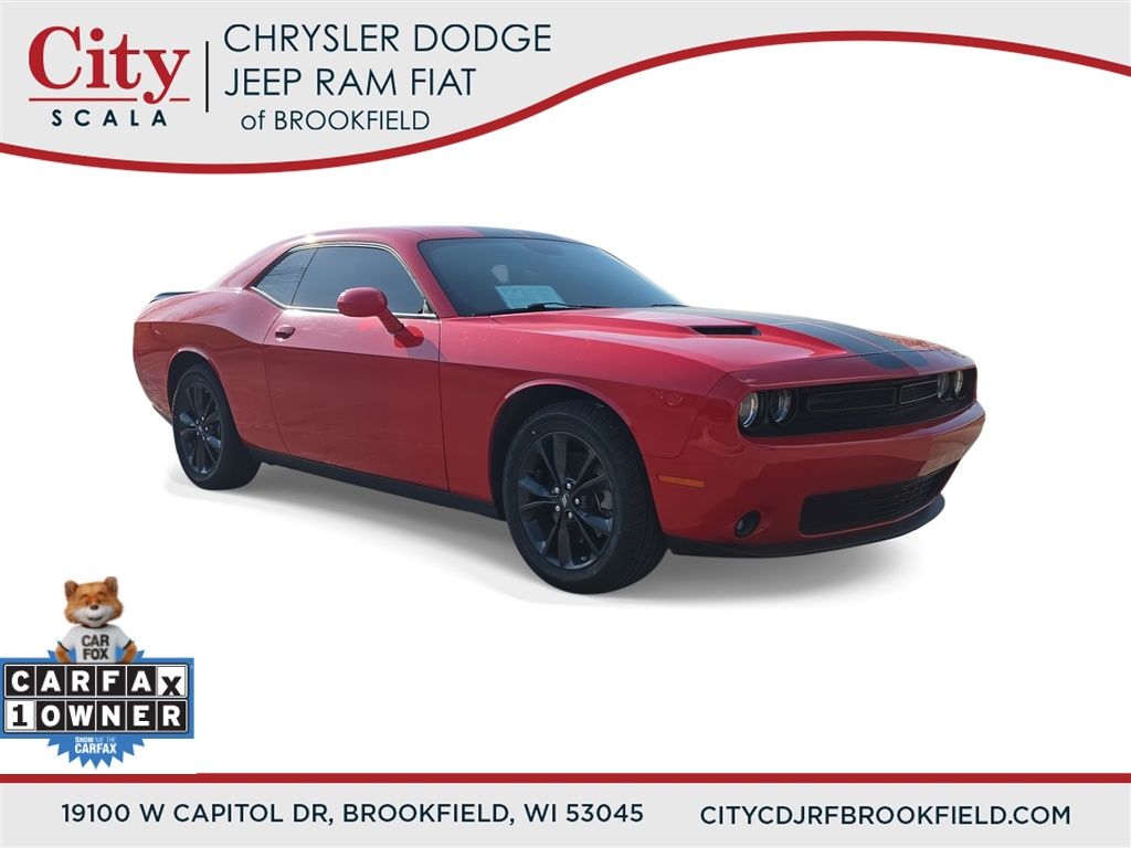 Torred Clearcoat 2022 Dodge Challenger SXT AWD Coupe All-Wheel Drive 8-Speed Automatic