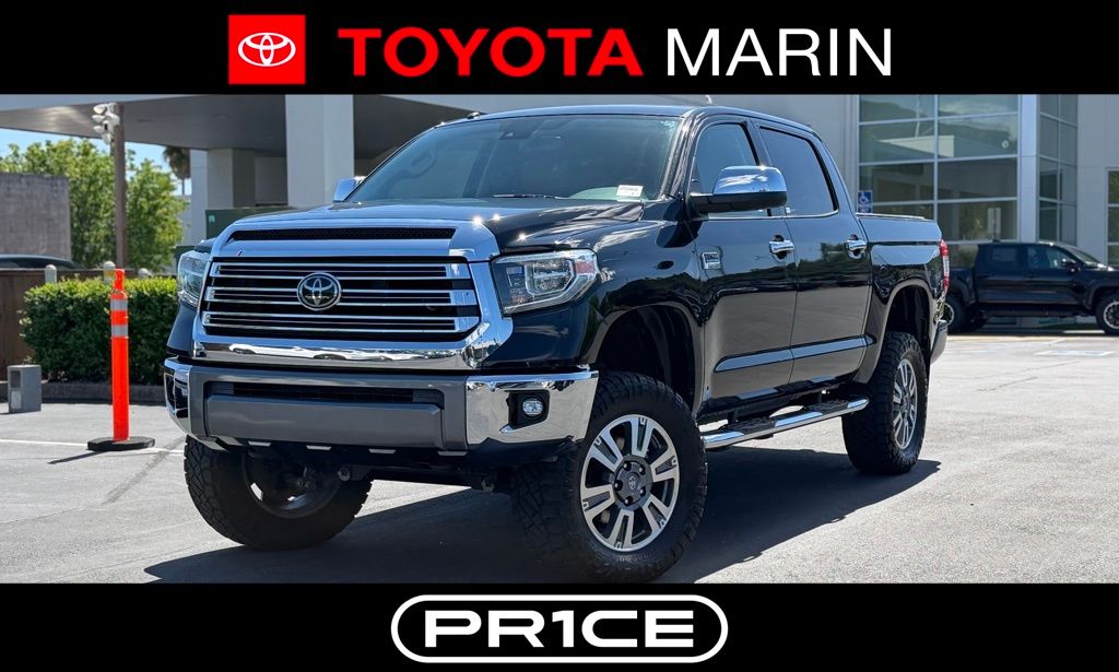 Midnight Black Metallic 2018 Toyota Tundra 1794 Edition CrewMax 5.7L FFV 4WD Pickup Truck Four-Wheel Drive 6-Speed Automatic Overdrive