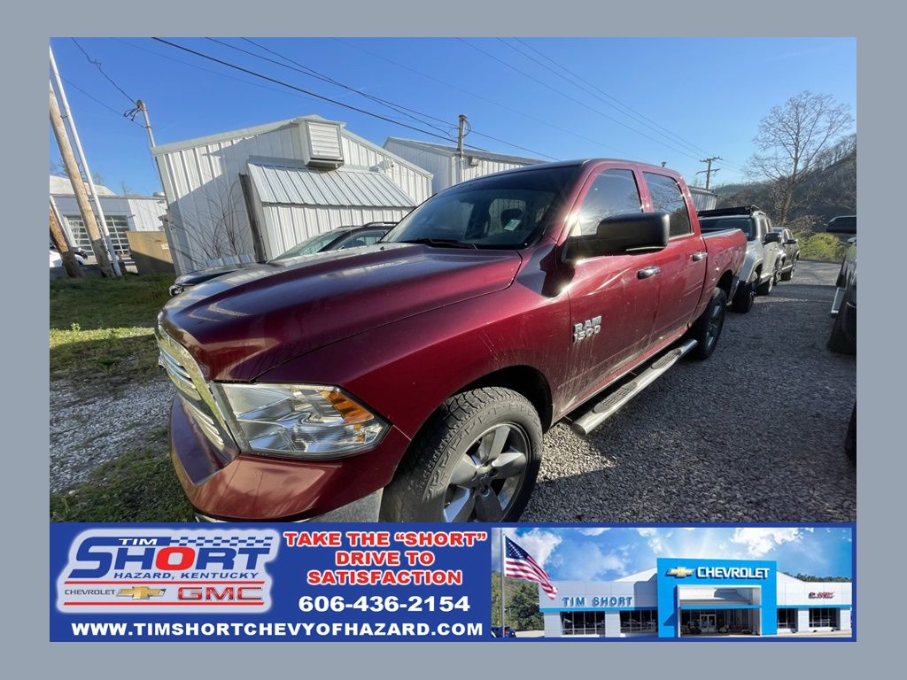 Delmonico Red Pearlcoat 2016 RAM 1500 Big Horn Crew Cab 4WD Pickup Truck Four-Wheel Drive 8-Speed Automatic