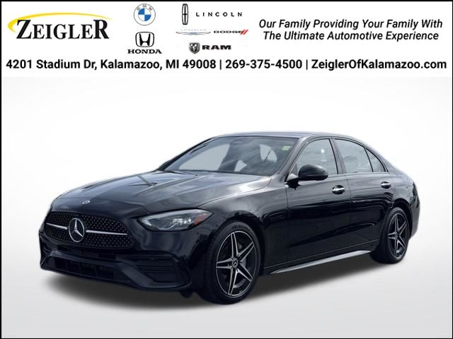 Black 2023 Mercedes-Benz C-Class Sedan All-Wheel Drive 9-Speed Automatic