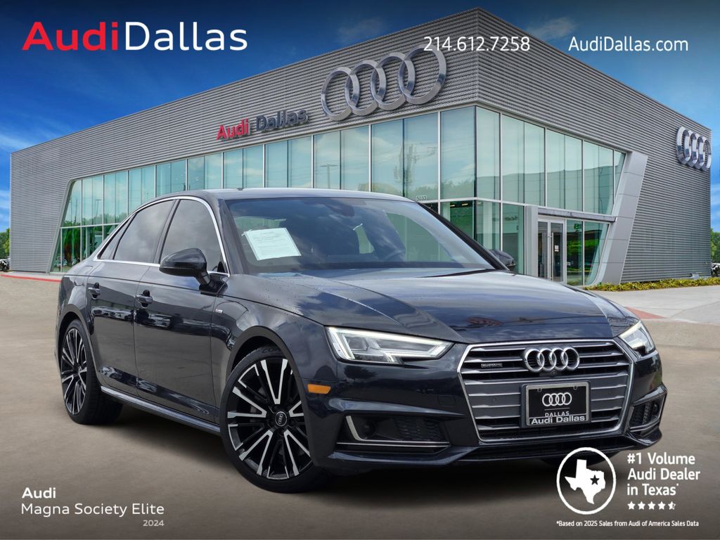 Moonlight Blue Metallic 2017 Audi A4 2.0T quattro Prestige AWD Sedan All-Wheel Drive 7-Speed Automatic