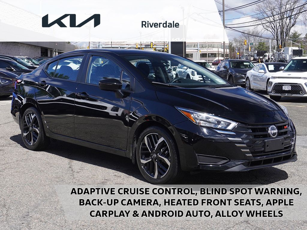 Super Black 2024 Nissan Versa SR FWD Sedan Front-Wheel Drive Continuously Variable Transmission