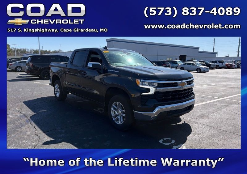 Dark Ash Metallic 2023 Chevrolet Silverado 1500 LT Crew Cab 4WD Pickup Truck Four-Wheel Drive 8-Speed Automatic