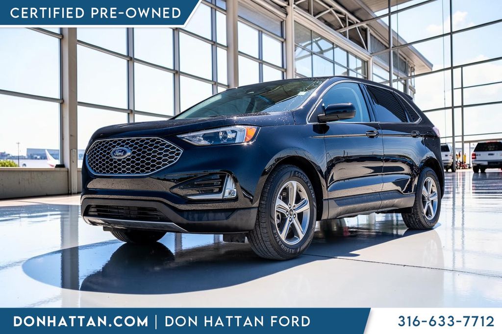 Black Metallic 2023 Ford Edge SUV / Crossover All-Wheel Drive 8-Speed Automatic