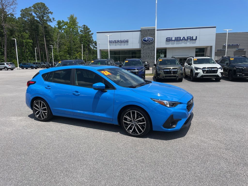 Oasis Blue Pearl 2024 Subaru Impreza Sport AWD Wagon All-Wheel Drive Continuously Variable Transmission