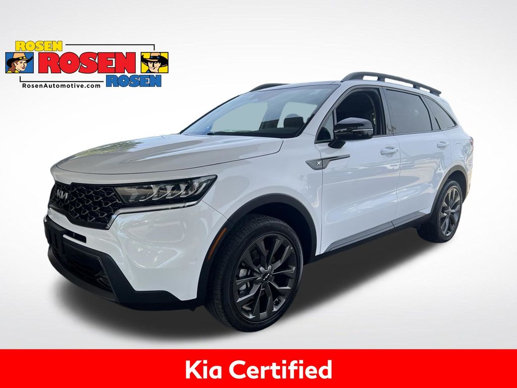 Glacial White Pearl 2023 Kia Sorento SUV / Crossover All-Wheel Drive 8-Speed Dual Clutch