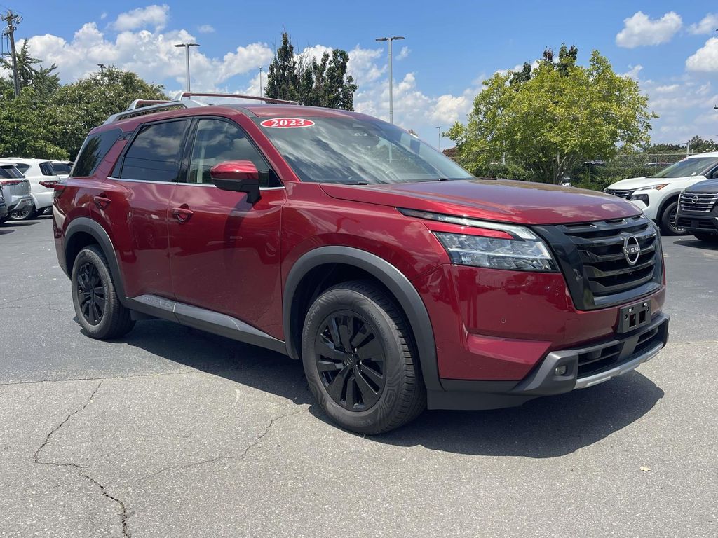 Red 2023 Nissan Pathfinder SUV / Crossover All-Wheel Drive 9-Speed Automatic