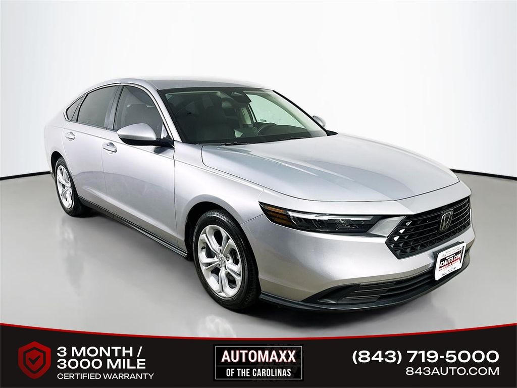 Silver 2025 Honda Accord Sedan Front-Wheel Drive Continuously Variable Transmission