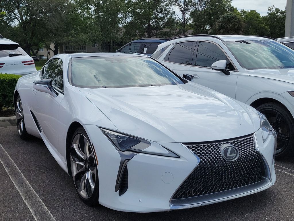 Ultra White 2018 Lexus LC 500 RWD Coupe Rear-Wheel Drive Automatic