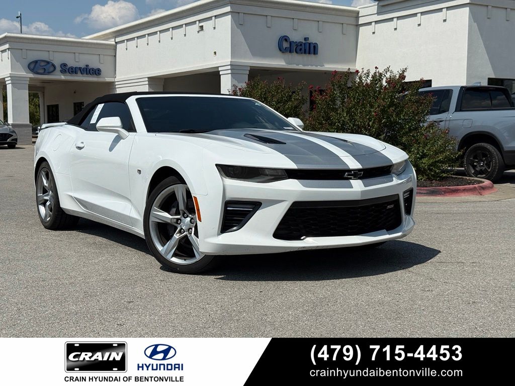Summit White 2017 Chevrolet Camaro Convertible Rear-Wheel Drive 8-Speed Automatic