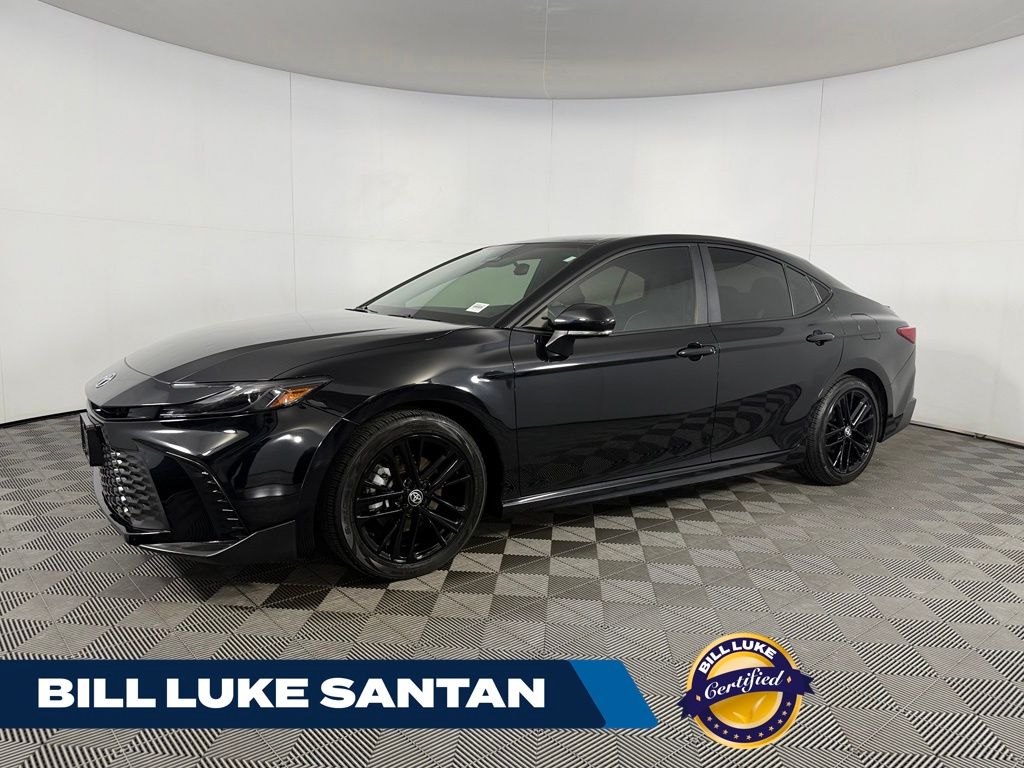 Midnight Black Metallic 2025 Toyota Camry Sedan Front-Wheel Drive Continuously Variable Transmission