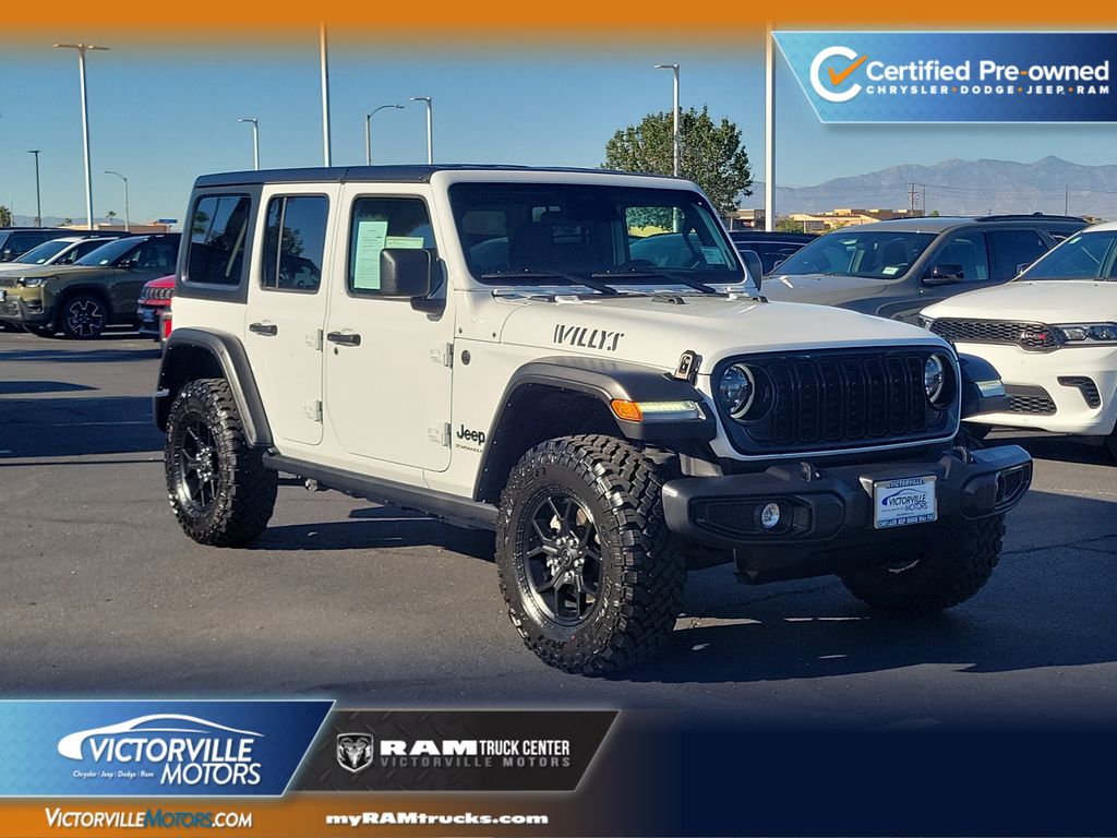 Bright White Clearcoat 2025 Jeep Wrangler SUV / Crossover Four-Wheel Drive 8-Speed Automatic