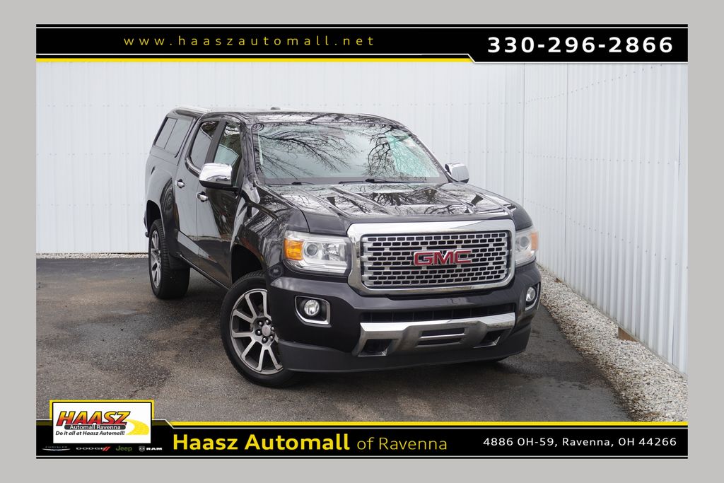 Carbon Black Metallic 2020 GMC Canyon Denali Crew Cab 4WD Pickup Truck Four-Wheel Drive 8-Speed Automatic