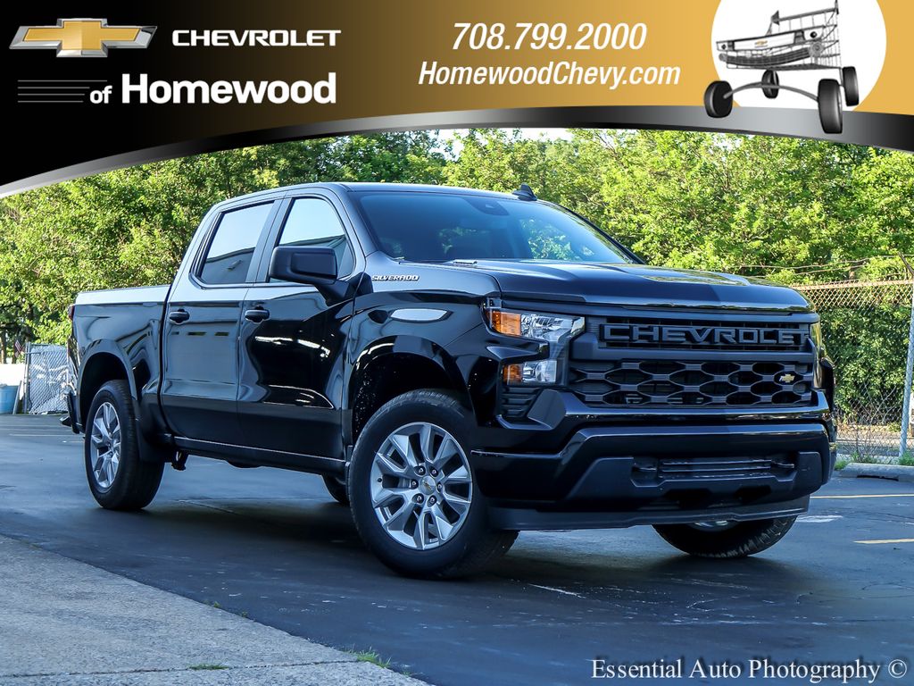 Black 2026 Chevrolet Silverado 1500 Pickup Truck Four-Wheel Drive 8-Speed Automatic