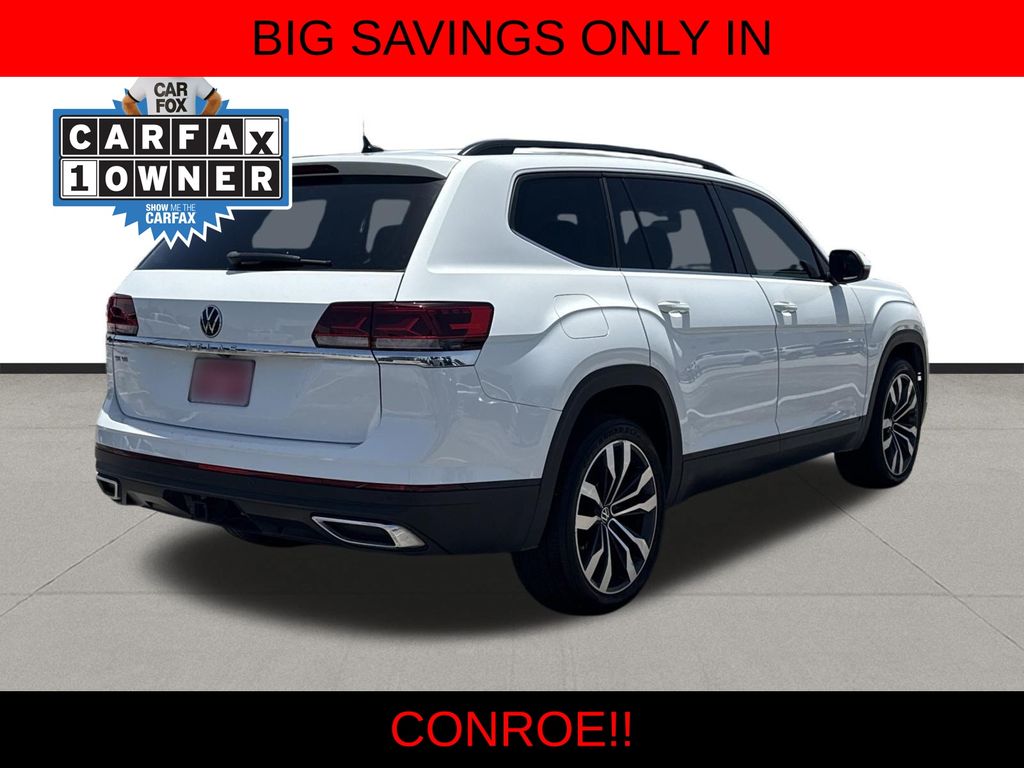 2022 Volkswagen Atlas 3.6L V6 SE w/Technology White at North Houston Mitsubishi