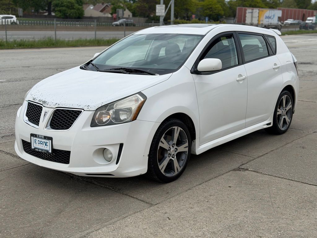 Ultra White 2009 Pontiac Vibe GT Hatchback Front-Wheel Drive 5-Speed Automatic