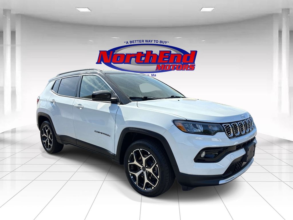 Bright White Clearcoat 2025 Jeep Compass Limited 4WD SUV / Crossover Four-Wheel Drive 8-Speed Automatic