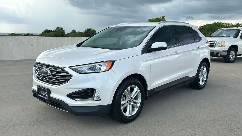 2019 Ford Edge SEL White at DeMontrond Gulf Freeway