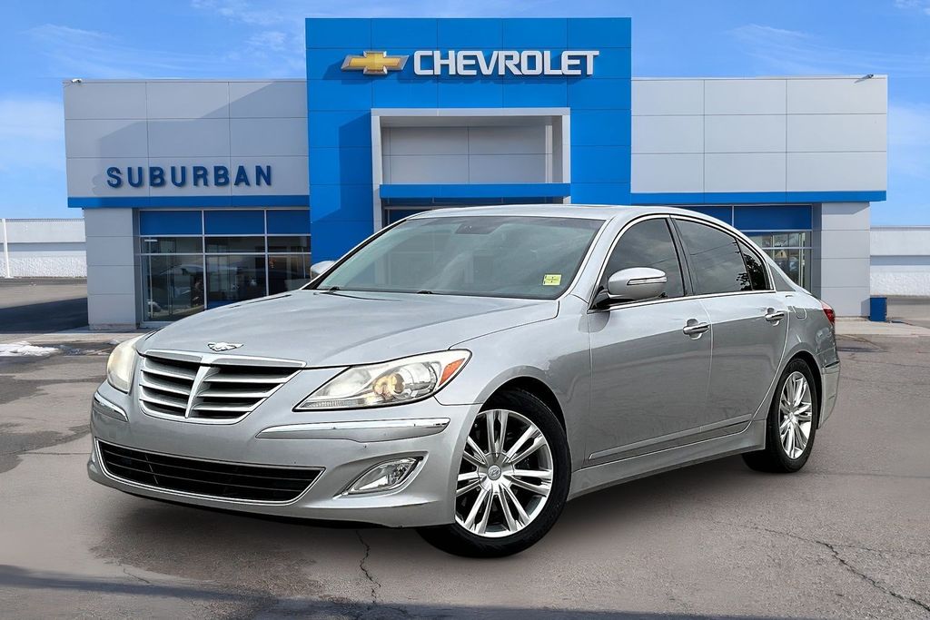 Titanium Gray Metallic 2013 Hyundai Genesis Sedan Rear-Wheel Drive 8-Speed Automatic
