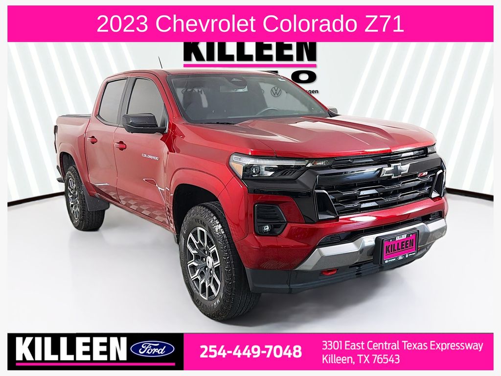 Radiant Red Tintcoat 2023 Chevrolet Colorado Pickup Truck Four-Wheel Drive 8-Speed Automatic