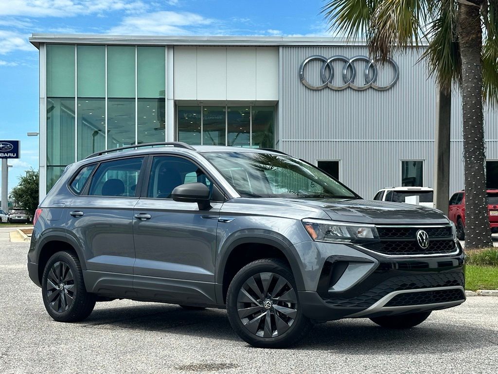 Platinum Gray Metallic 2023 Volkswagen Taos S FWD SUV / Crossover Front-Wheel Drive 8-Speed Automatic
