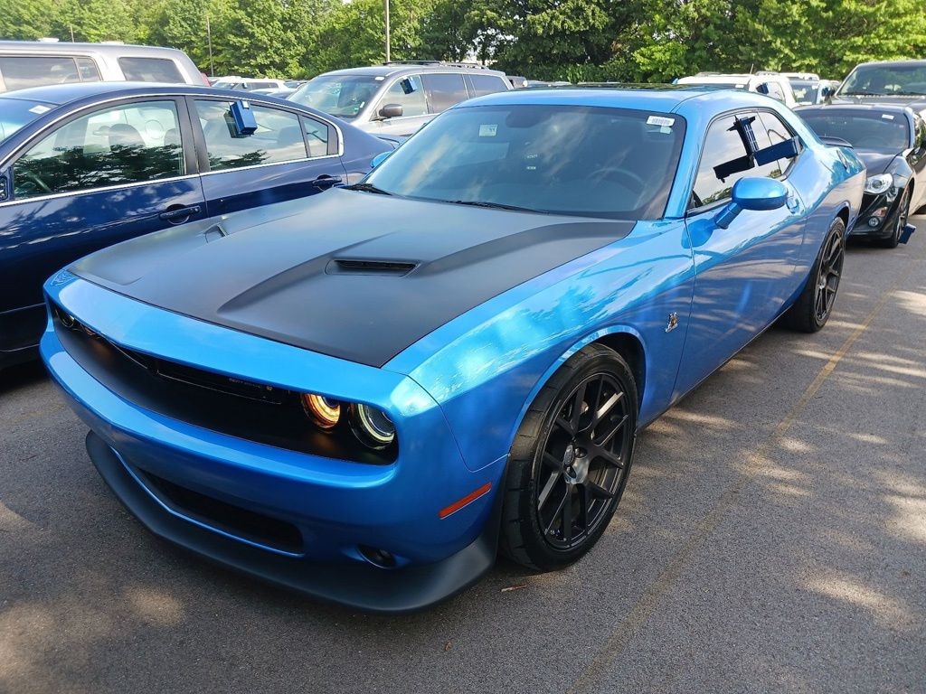 B5 Blue Pearlcoat 2016 Dodge Challenger Coupe Rear-Wheel Drive 8-Speed Automatic