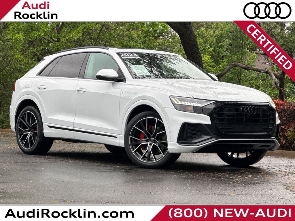 Glacier White 2023 Audi Q8 quattro Premium Plus 55 TFSI SUV / Crossover All-Wheel Drive 8-Speed Automatic