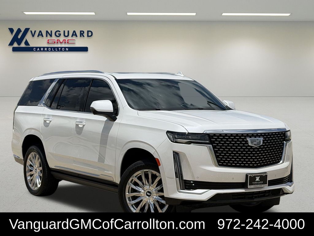 Crystal White Tricoat 2024 Cadillac Escalade SUV / Crossover Four-Wheel Drive Automatic