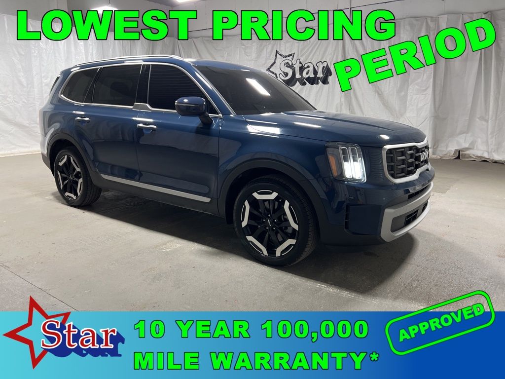 Midnight Lake Blue 2023 Kia Telluride S AWD SUV / Crossover All-Wheel Drive 8-Speed Automatic