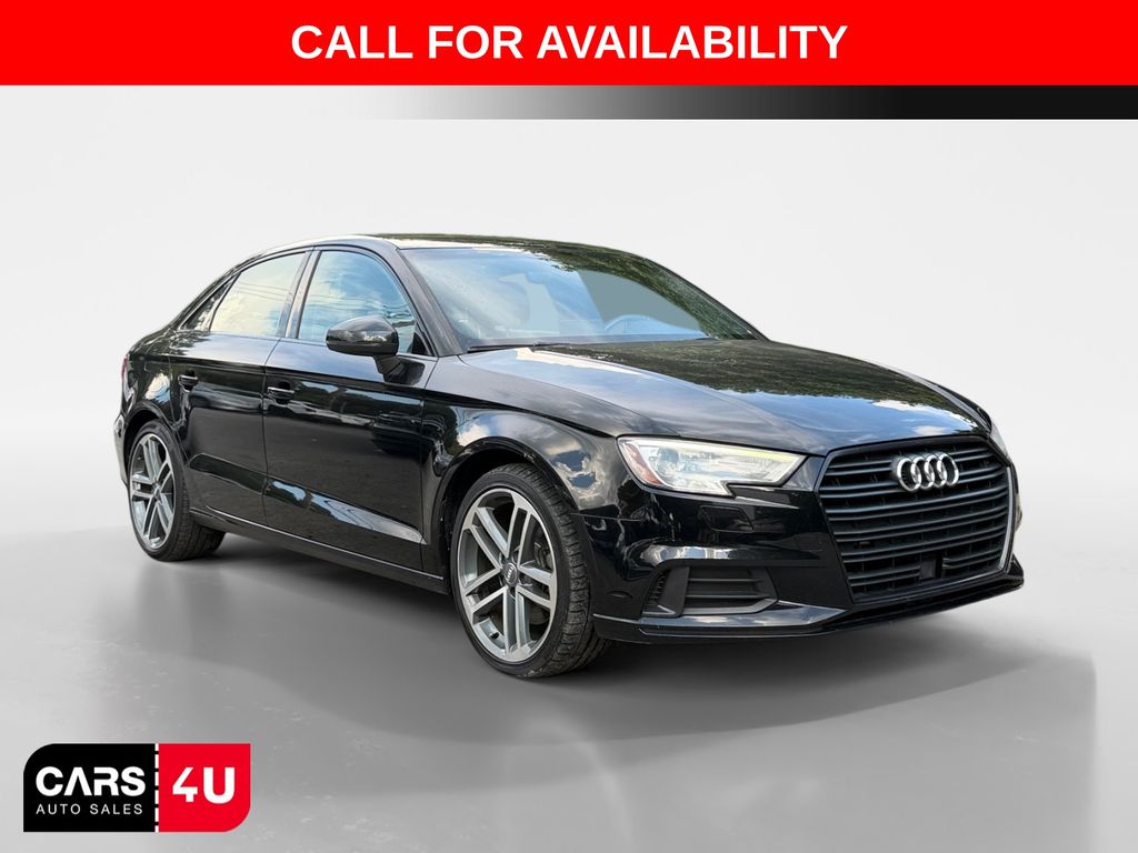Brilliant Black 2019 Audi A3 Sedan Front-Wheel Drive 7-Speed Automatic