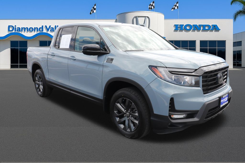 Gray Pearl 2023 Honda Ridgeline Sport AWD Pickup Truck All-Wheel Drive 9-Speed Automatic