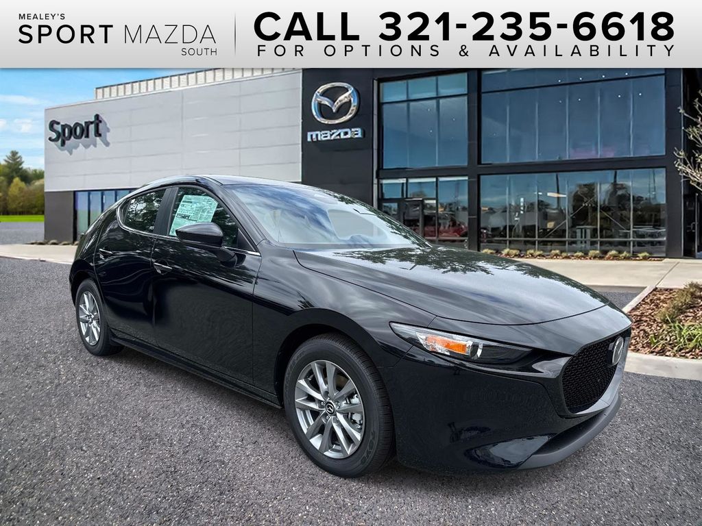 Jet Black Mica 2026 Mazda MAZDA3 Hatchback Front-Wheel Drive 6-Speed Automatic