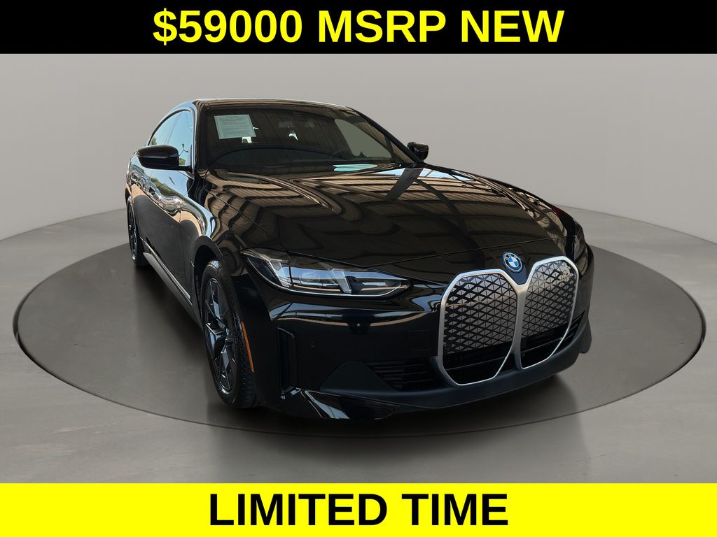 Jet Black 2025 BMW i4 Sedan Rear-Wheel Drive Automatic