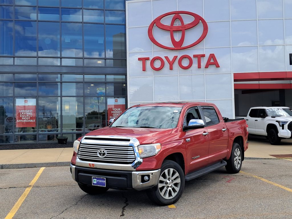Barcelona Red Metallic 2015 Toyota Tundra Pickup Truck Four-Wheel Drive 6-Speed Automatic Overdrive