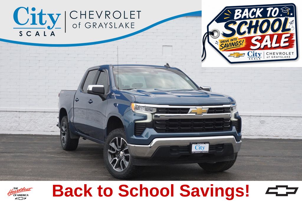 Lakeshore Blue Metallic 2024 Chevrolet Silverado 1500 Pickup Truck Four-Wheel Drive 8-Speed Automatic