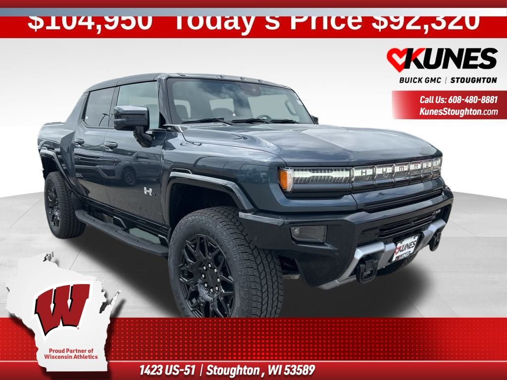 Gray (Graphite Blue Metallic) 2025 GMC Hummer EV Pickup Pickup Truck All-Wheel Drive 1-Speed Automatic