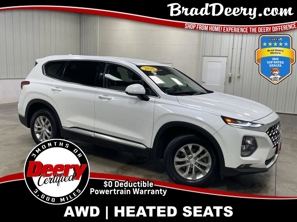 Quartz White 2020 Hyundai Santa Fe 2.4L SEL AWD SUV / Crossover All-Wheel Drive 8-Speed Automatic