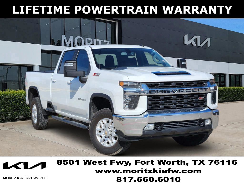 Summit White 2021 Chevrolet Silverado 3500HD LT Crew Cab 4WD Pickup Truck Four-Wheel Drive 6-Speed Automatic