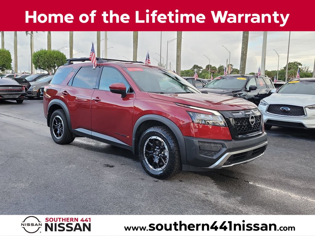 Red (Scarlet) 2024 Nissan Pathfinder SUV / Crossover All-Wheel Drive 9-Speed Automatic
